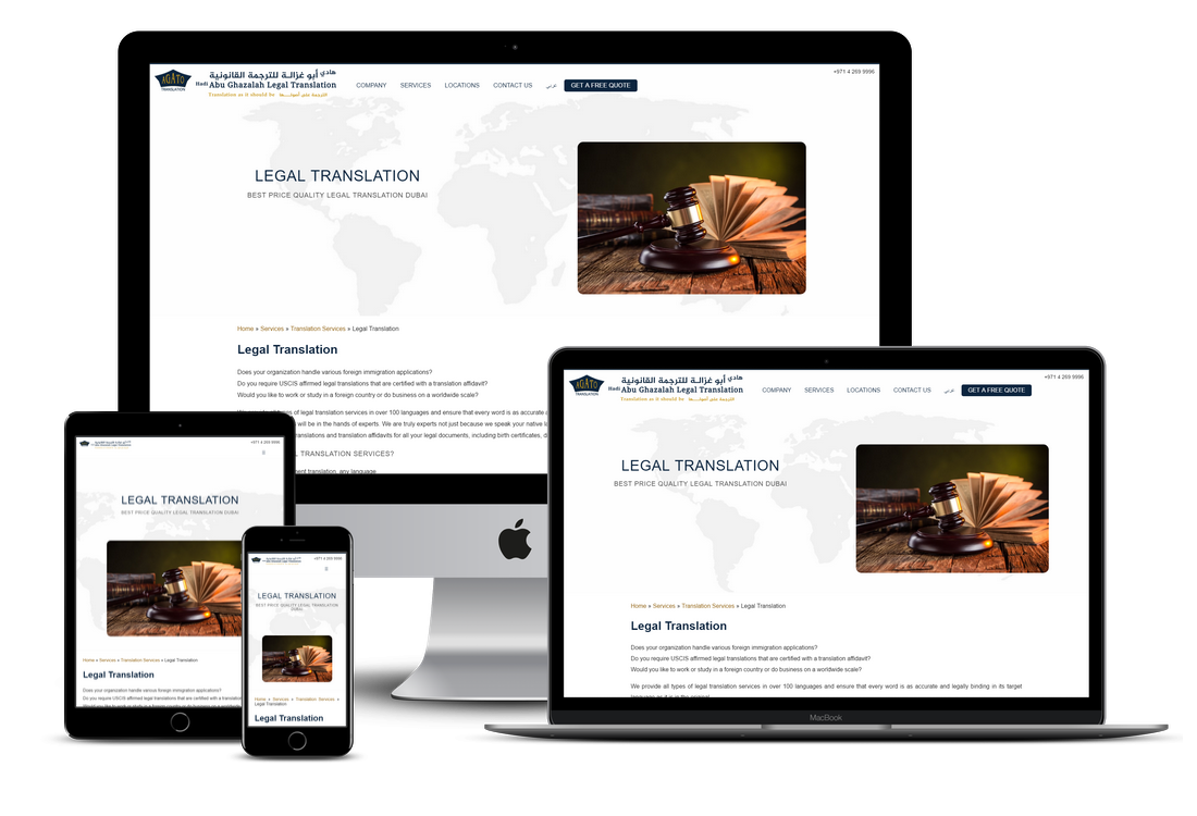 Translation, Visa and Immigration Company Marketing and web development